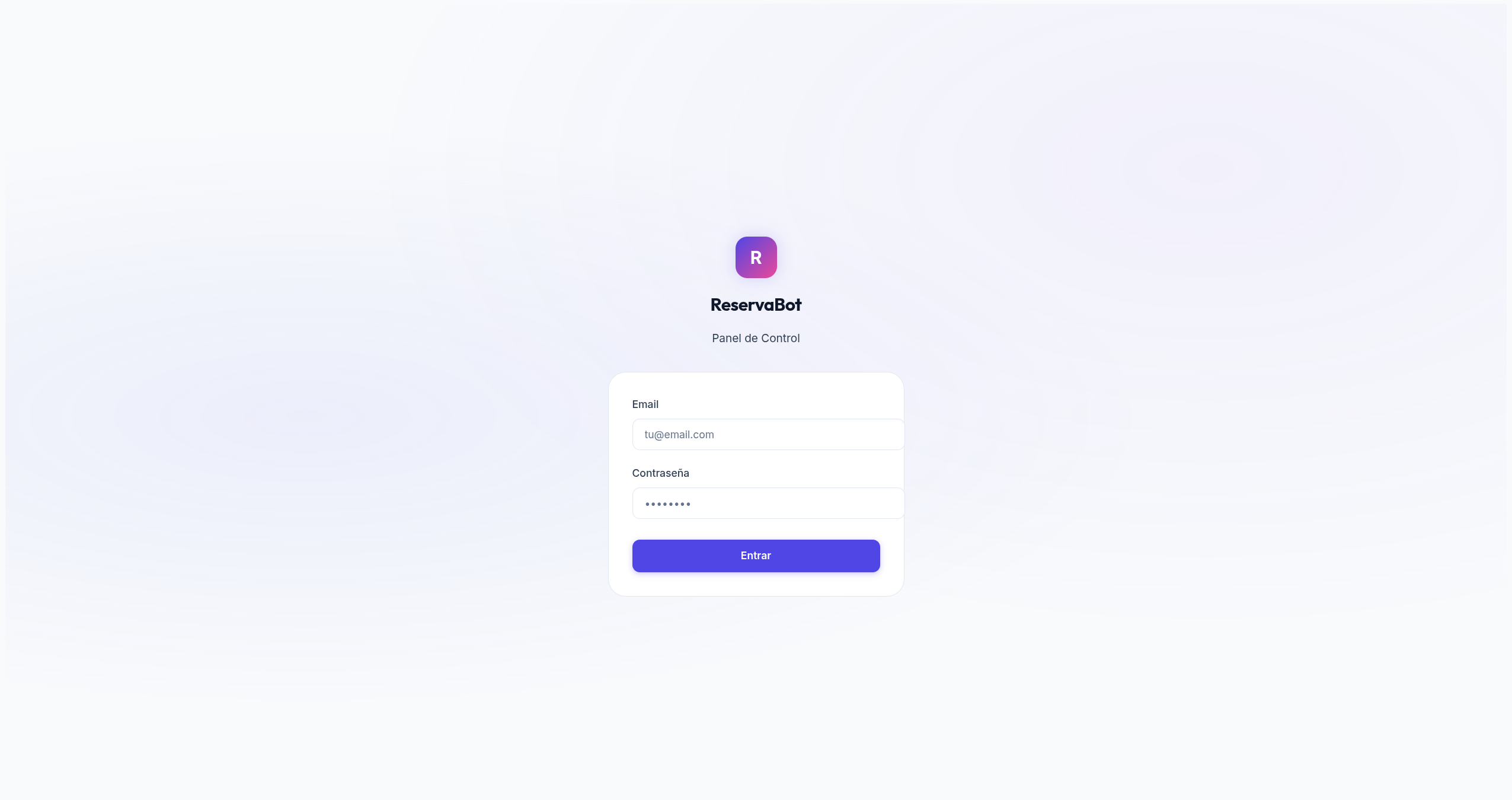 ReservaBot Login