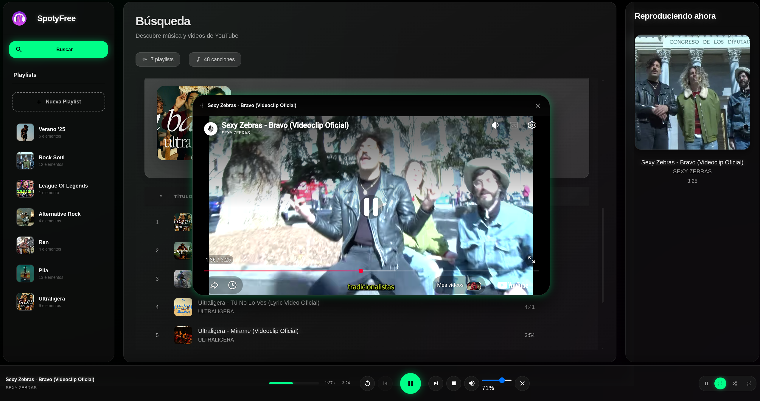 SpotyFree Reproductor